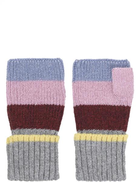 Handschoenen Ember block grijs multi color Becksondergaard LISMORE accessoires knitwear