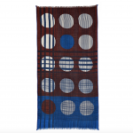 sjaal Mahaut bleu marron blauw Inouïtoosh LISMORE accessoires